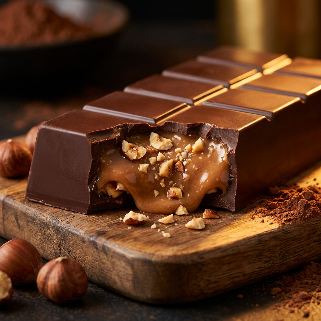 Hazelnut Lava Chocolate Bar