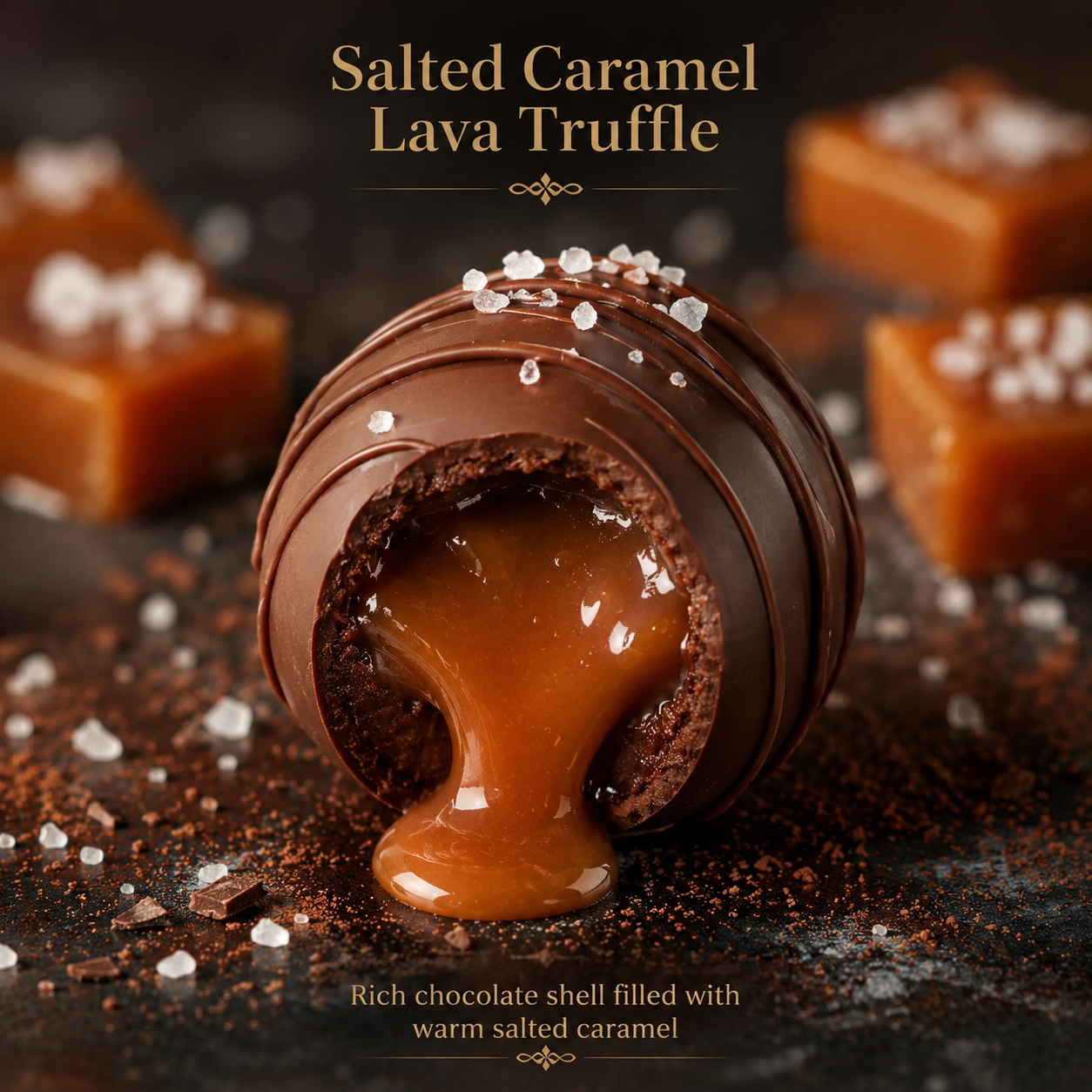 Salted Caramel Lava Truffle