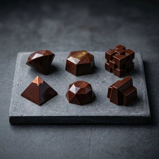Exquisite Geometric Pralines Selection